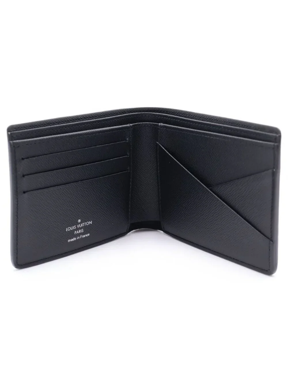 Louis Vuitton Monogram Eclipse Portefeuille Multiple Compact Wallet Bifold Black